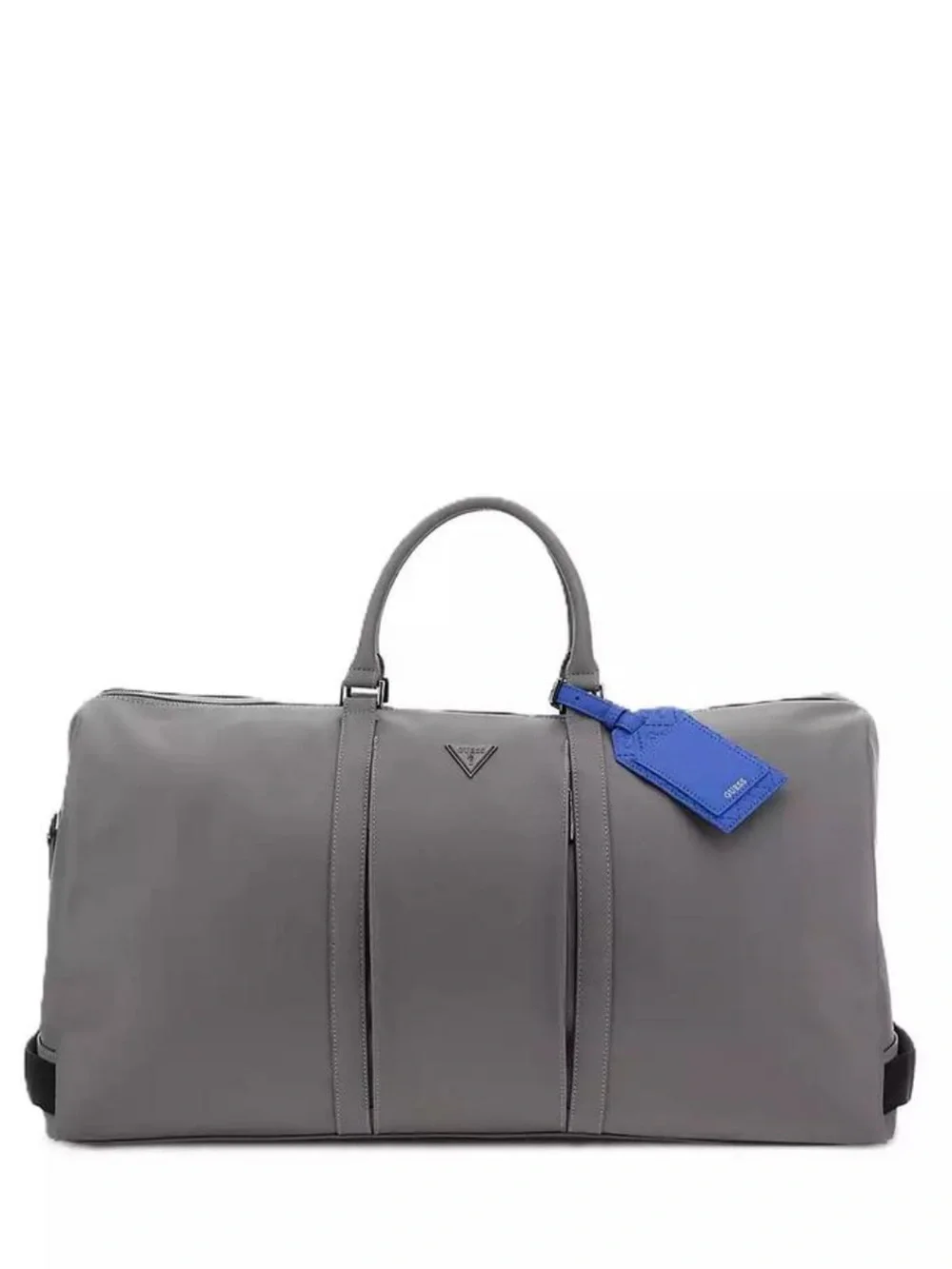 NEW GUESS Logo Pisa Double Zip Weekender Duffel Bag in Gray
